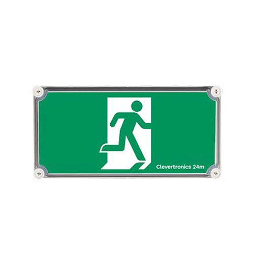 IP66/67 Weatherproof Exit, Wall Mount, LP, DALI Emergency, All Pictograms, Single Sided